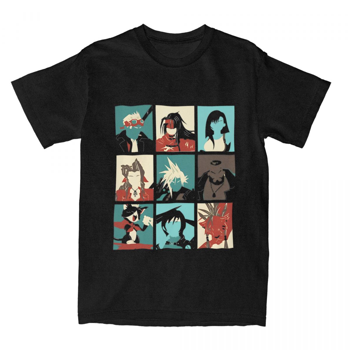 Retro Gaming T Shirt - Fantasy Final 7 T-Shirt Mens Game
